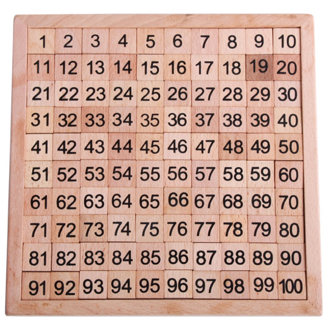 1100 Consecutive Numbers Board Early Educational Toy for Children