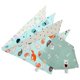 thumbnail image 1 of 5pcs Soft Double Bibs for Newborns – Absorbent Dribble Bibs for Teething & Feeding, Random Styles for Daily Use, 1 of 1