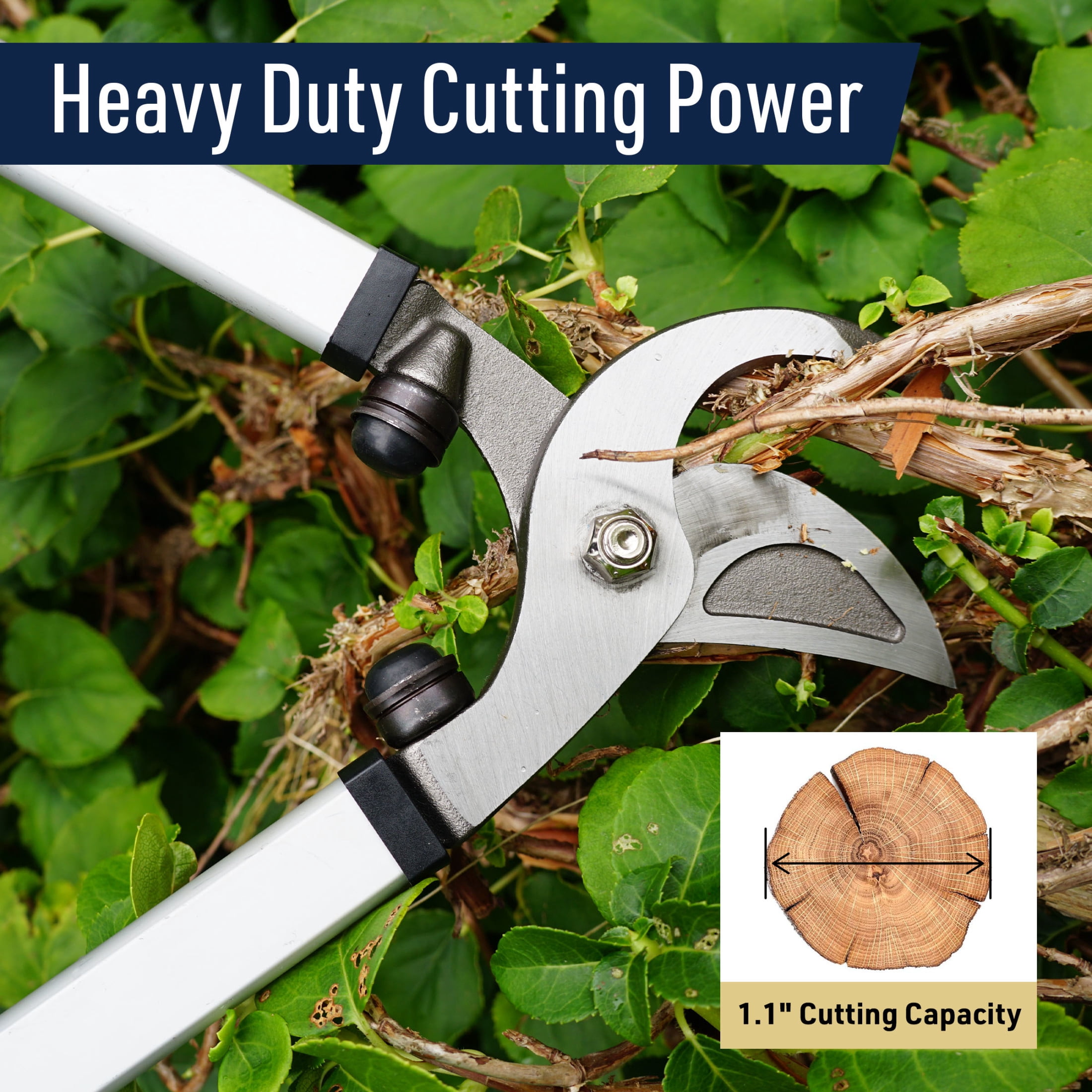 Kings County Tools 28” Tree Trimmer Bypass Lopper - Forged Steel Blades with 1.1” Cutting Capacity