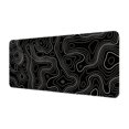 thumbnail image 4 of Alfombrilla de escritorio para teclado, alfombrilla de escritorio grande para juegos, antideslizante, impermeable, portátil, ligera, alfombrilla de En y negro, 4 of 8