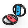 Tirux Joy-Con Wheel (Set of 2) for Nintendo Switch Controller, Black