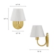 thumbnail image 4 of Wave Wall Sconce in Brass, 4 of 10