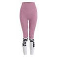 thumbnail image 7 of Akiihool Plus Size Yoga Pants Yoga Pants for Women with Pockets High Waisted Workout Pants Tummy Control Bootleg Work Pants for Women (Pink,L), 7 of 7