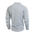 thumbnail image 3 of DAFPZW Men's Outdoor Shirts Stand Collar Long Sleeve Zip Shirts Muscle Fit Quick-Dry Stretch Tops Casual Sports Gym T-Shirt, 3 of 6