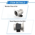 thumbnail image 5 of Unique Bargains Mass Air Flow Sensor Assembly Compatible for Ford Taurus V6 3.0L 94 95,Durable Plastic Metal Silver Tone, 5 of 7