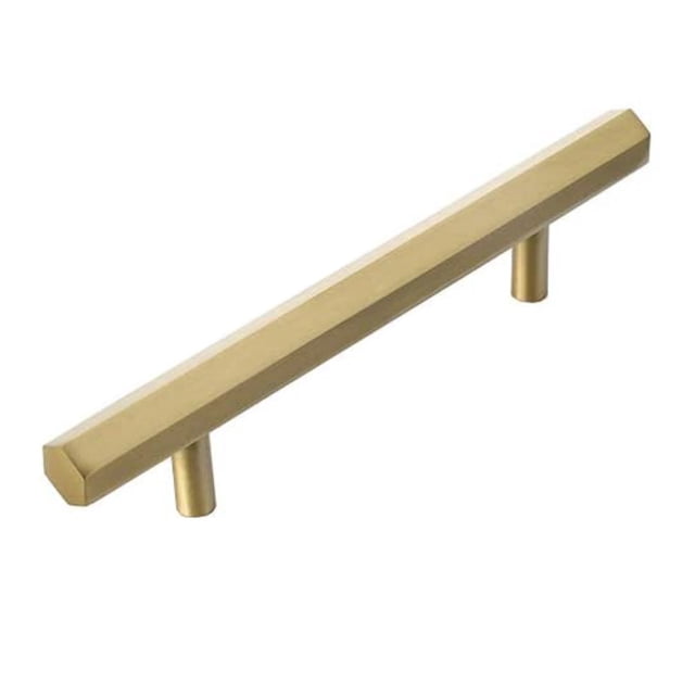 Gianna Poignée de Cabinet Hexagonale en Laiton Brossé Doré (Lot de 25)