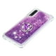 thumbnail image 4 of Funda para Samsung Galaxy A30/A50/A50S con Brillo Líquido Flotante, Purpurina, Parachoques y Anillo Giratorio Soporte, 4 of 5