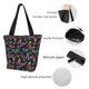 thumbnail image 4 of Fotbe Rainbow Butterflies Bolsa de Playa con Estampado, Bolsa de Hombro, Bolsa de Mano Espaciosa, Bolsa de Viaje Ligera, Bolsa de Compras Versátil, 4 of 6