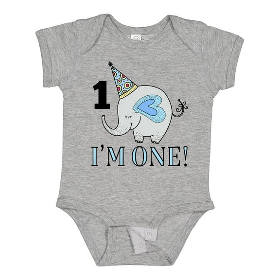 Inktastic First Birthday 1 Year Old Boy Boys or Girls Baby Bodysuit