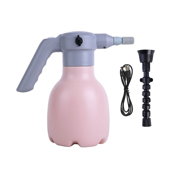 Inteprter L Pulverizador de jardín de gran capacidad para riego prolongado - Fácil de múltiples modos de rociado Boquilla extendida Riego Jardín y Patio rosa +boquilla universal
