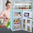 thumbnail image 4 of Compact Refrigerator WANAI 3.5 Cu.ft 2 Door Mini Refrigerator Adjustable Glass Shelves Refrigerator Removable Shelves, 4 of 7