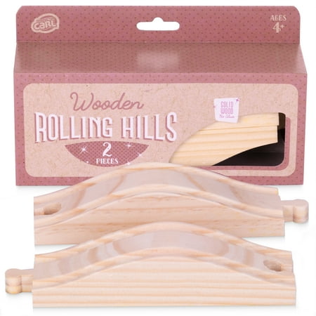 Conductor Carl Train Track Rolling Hills (2-pack) | Wooden Toy Train
