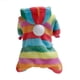 thumbnail image 2 of Dog Warm Dog Plush Clothes 4 Leg Wear Buttons Rainbow Printed Warm Winter Hooded Outerwear of Animals Wrap, 2 of 5