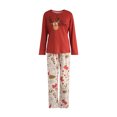 thumbnail image 1 of Kmbangi Family Matching Christmas Pajamas Cartoon Tops with Pants/Jumpsuit, 1 of 9