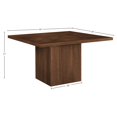 thumbnail image 5 of Meridian Furniture Belinda Square Brown Solid Wood And Oak Veneer Dining Table, 5 of 8