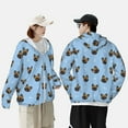 thumbnail image 6 of Gaeub french Bulldog Face Men's and Women's UPF 50+ Long-Sleeved Sun Protection Clothing, Fishing Shirt Long Sleeve Zip - 3X-Large, 6 of 9