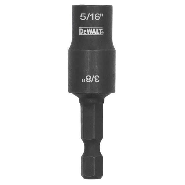 Enchufe y extensión corta DEWALT FLEXTORQ SAE 5/16 y 3/8