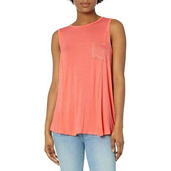 Self Esteem Women's Coral Coast Swing Top with Front Pocket, L