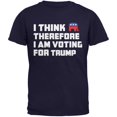 thumbnail image 1 of Election 2016 I Think Therefore Trump Navy Adult T-Shirt, 1 of 1