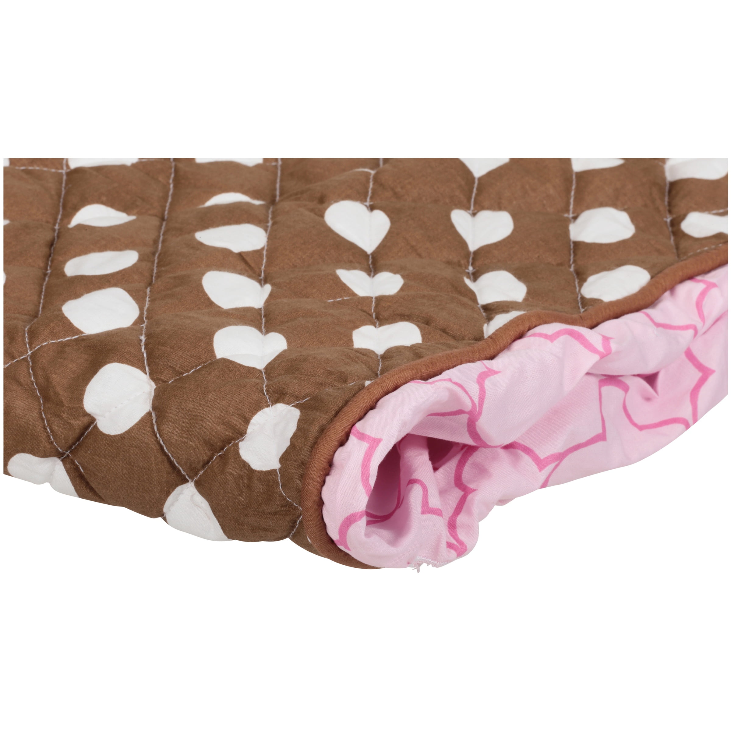 Bacati Butterflies Pink/Chocolate Changing Pad Cover