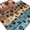 Light Blue, variant on Brown Beige Area Rugs 8'x10', Washable Small Throw Rugs for Living Room Patio, Rustic Farmhouse Dog Paw Vintage Indoor Outdoor Rug Non-Slip Low Pile Carpet Runner Reversible Floor Mats
