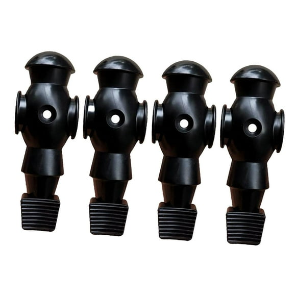 Almencla 4 Pieces Foosball Guys Replacement Part Table Soccer Men Soccer Table Player Black