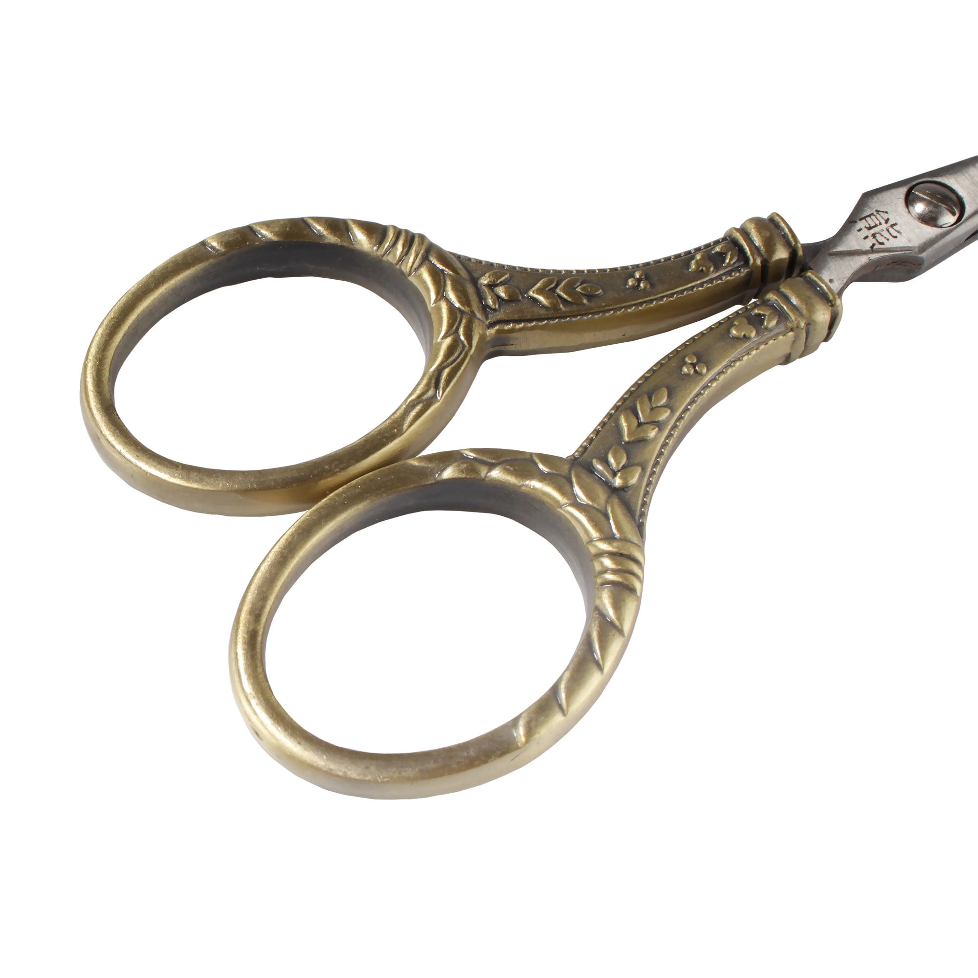 JubileeYarn Decorative Floral Embroidery Craft Scissors - Bronze - 3 Pairs