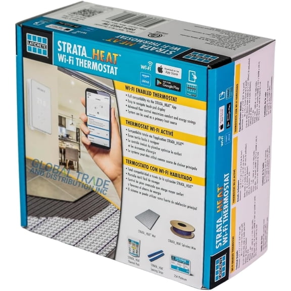 Laticrete 0804-0403-TW STRATA HEAT WiFi Touchscreen Programmable Thermostat