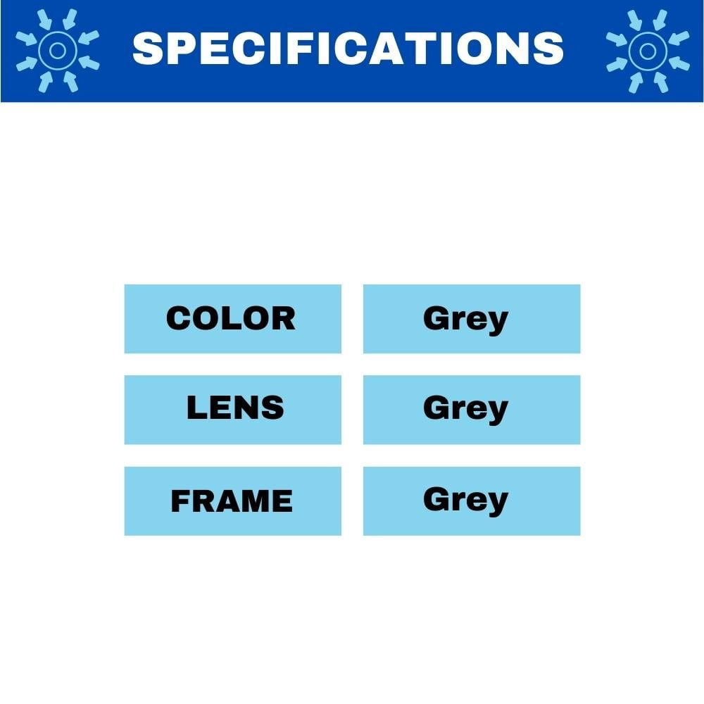 Pyramex Ztek Safety Glasses - Grey Lens with Grey Frame (10 Pieces) MS-97136