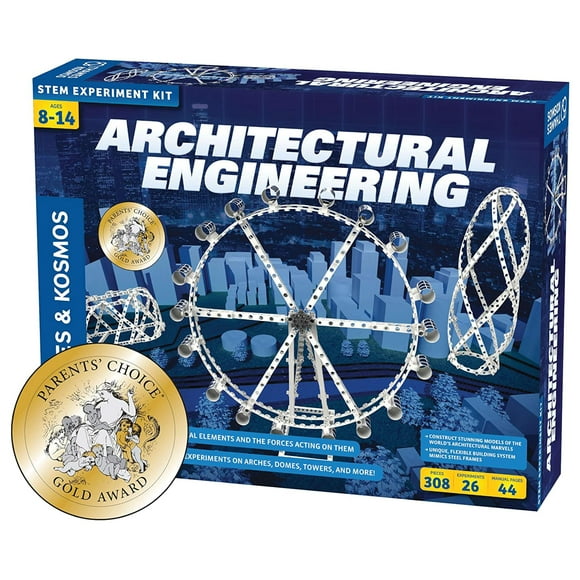 Thames & Kosmos Architectural Engineering | Science Experiment & Model Building Kit | Build 26 Models of Structures & Structural Elements | A Parents' Cho