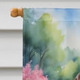 thumbnail image 3 of Caroline's Treasures DAC6689CHF Pointer Spring Path House Flag Large Porch Sleeve Pole Decorative Outside Yard Banner Artwork Wall Hanging, Polyester, House Size, Multicolor, 3 of 5