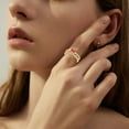 Christmas clearance rings for Women Light Luxury Exquisite Double Layer