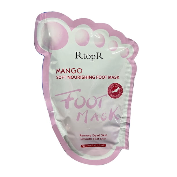 1 par de mascarilla exfoliante para pies muertos que ilumina las arrugas de los pies