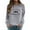 Gray, variant on Otvok Womens Sexy Shirts Round Neck Long Sleeve Tops Regular Blouse