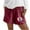 Hot Pink, variant on Women's Lightweight Shorts Casual Summer Sweat Solid Color High Waist Beach Drawstring Elastic Waist Printed Running Workout with Pockets Womens Summer Casual Shorts with Pockets
