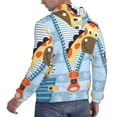 thumbnail image 3 of Bingfone Giraffe Come Out From Zipper Men'S Drawstring Hoodie Long Sleeve Pocket Sweatshirts-3x-Large, 3 of 9