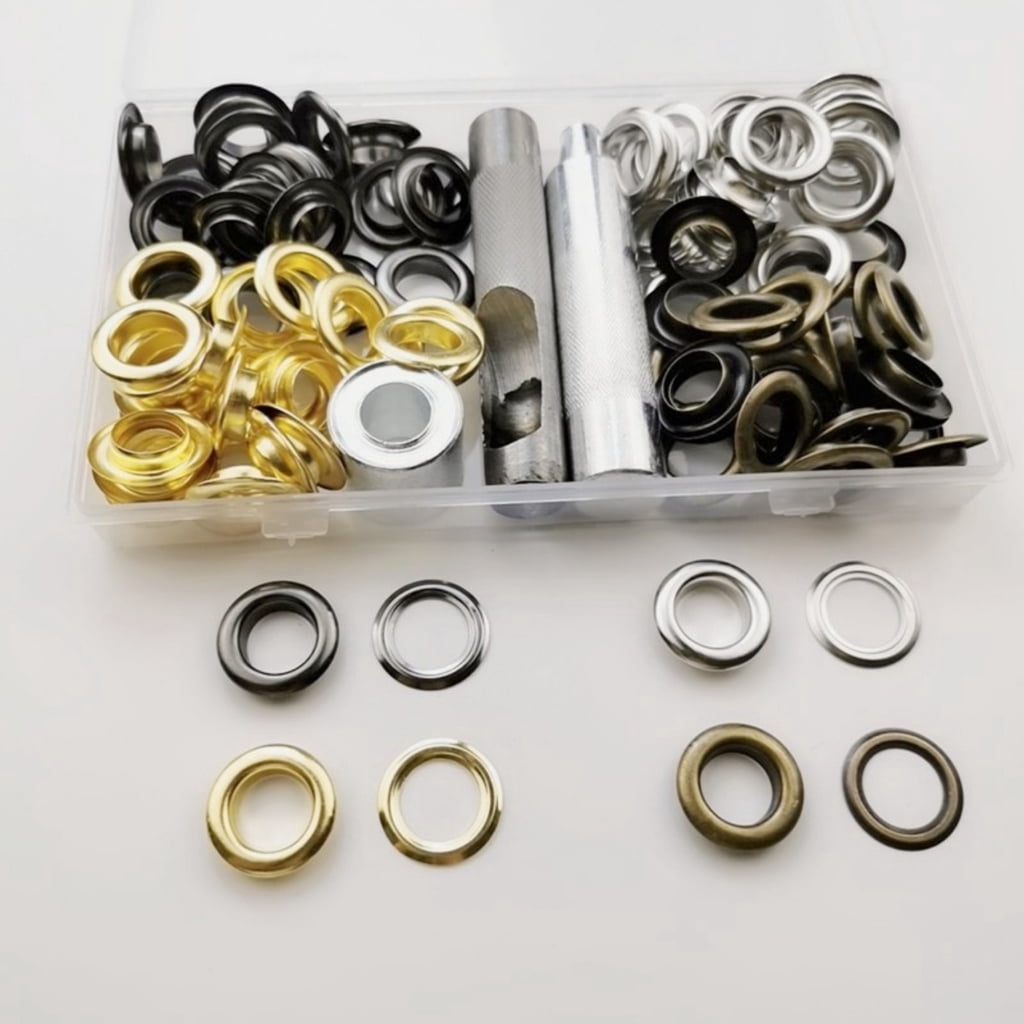 Zorvai Grommets Eyelets with Tool Kits Grommets Eyelets Installation Tool for Fabric