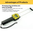 thumbnail image 1 of Digital Moisture Meter Cereal Moisture Meter AR991 Smart Sensor For Use In Corn Wheat Rice Grains Wheat Flour Monkfish Seed ,Accurately Measure, 1 of 6