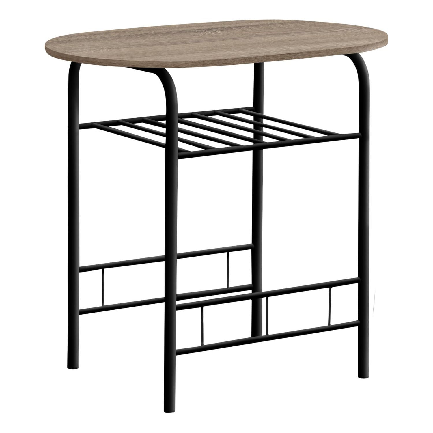 Monarch Specialties Ensemble De Table À Manger, Ensemble 3pcs, Petit, 32" L, Cuisine, Métal, Stratifié, Brun, Noir, Contemporain, Moderne