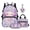 Daisy Axolotl Print, variant on Garronmavis Kids Backpack Set for Elementary School Girls, 4-Piece Set Includes Bookbag & Lunch Bag & Pencil Case & Cute Axolotl Keychain, Ideal for Daily Elementary School Use