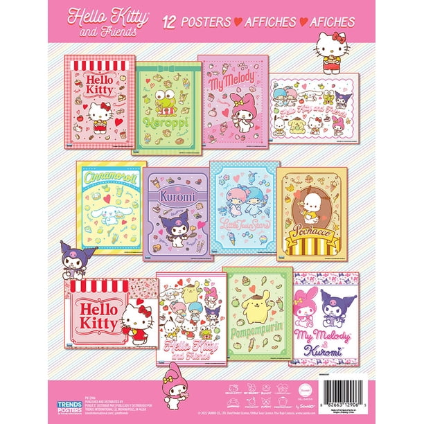 Trends International Hello Kitty Poster Book - 12 Small Posters, Officially Licensed