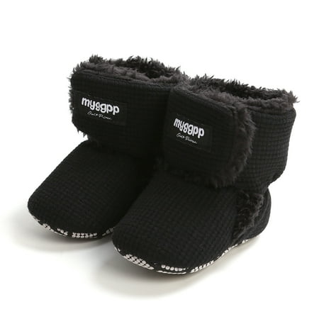 Loliuicca Baby Winter Shoes  Soft Sole Non-Slip First Walking Shoes Boots
