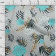 thumbnail image 3 of oneOone Cotton Flex Light Gray Fabric Florals Craft Projects Decor Fabric Printed By The Yard 40 Inch Wide, 3 of 4