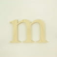 thumbnail image 1 of Package of 1, 8 Inch X 1" Thickness Baltic Birch Wood Letter m in The Times New Roman Font, Thick, Lower Case for Art & Craft Project, Made in USA, 1 of 4