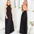 thumbnail image 4 of OBEEII Robe de Demoiselle d'Honneur pour Femmes Robe Infinie Mariage Convertible Robe Multi-Positions Robe Longue Torsadée Élégante Cocktail Soirée Bal Noir Grand, 4 of 4