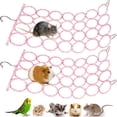thumbnail image 1 of Small Animal Rope Net Toy for Cage, Bird Hemp Perch Swing, Ladder Bridge Hammock, Gerbil, Mouse, Parrot Activity Toy, 1 of 4