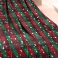 thumbnail image 3 of Red and Green Plaid Christmas Snow Pattern Blanket,Comfortable Soft Flannel Throw Blanket,All Season,Warm Lightweight Blankets for Sofa Bed Couch Living Room Chair,30"x40", 3 of 4