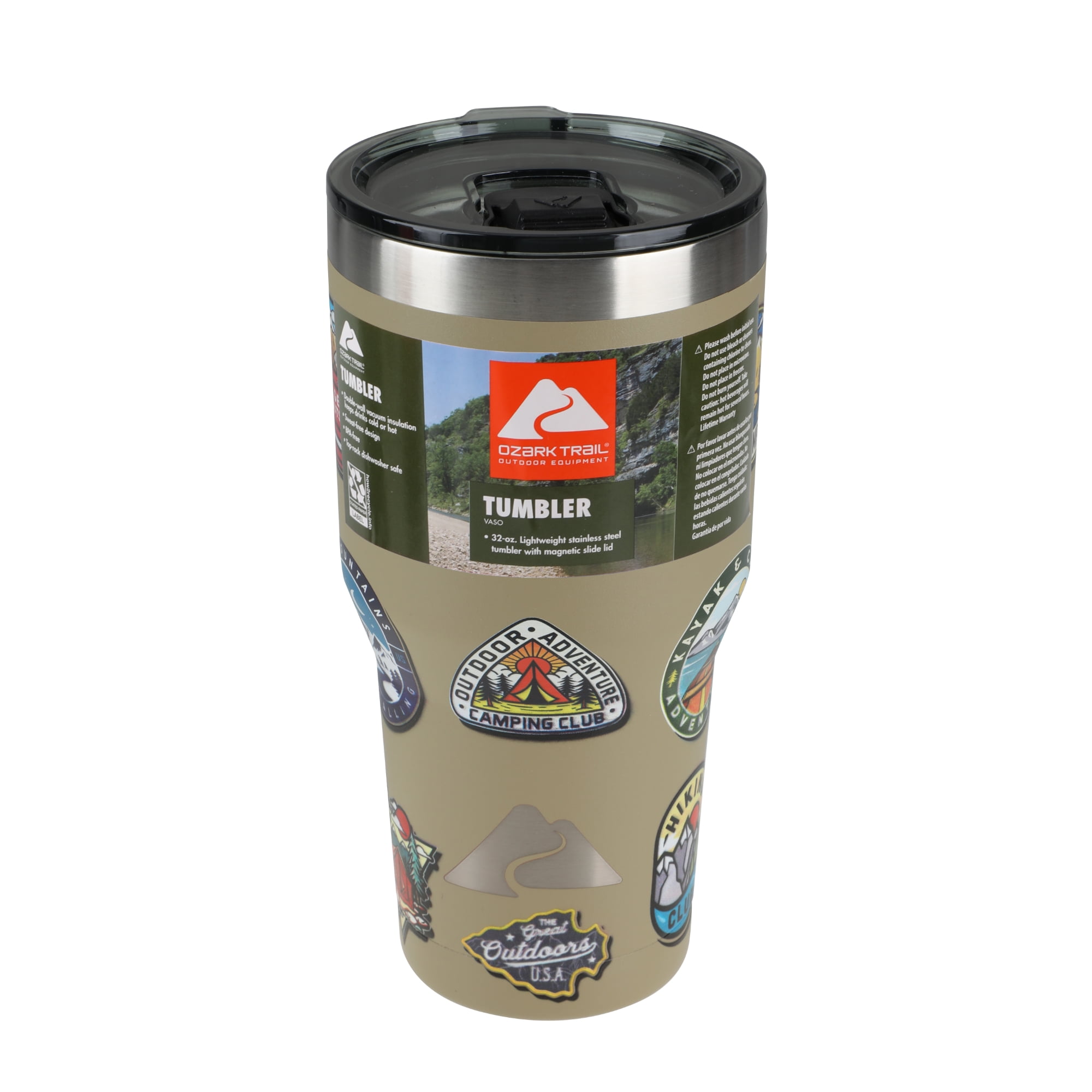 Ozark Trail 32 oz Vacuum Insulated Stainless Steel TumblerPatches