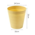 thumbnail image 3 of Ongmies Cleaning Supplies Clearance Round Plastic Small Trash Can Wastebasket 9L Garbage Container Bin Kitchen Yellow, 3 of 3