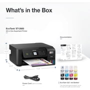Epson EcoTank ET-2800 Wireless Color All-in-One Cartridge-Free Supertank with Scan and Copy, The Ideal Basic Home Printer - Black (Sold without manufacturer )